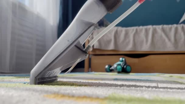 Fresh Clean Woven Floor Carpet Thorough Spring Deep Cleaning Revealing — Video