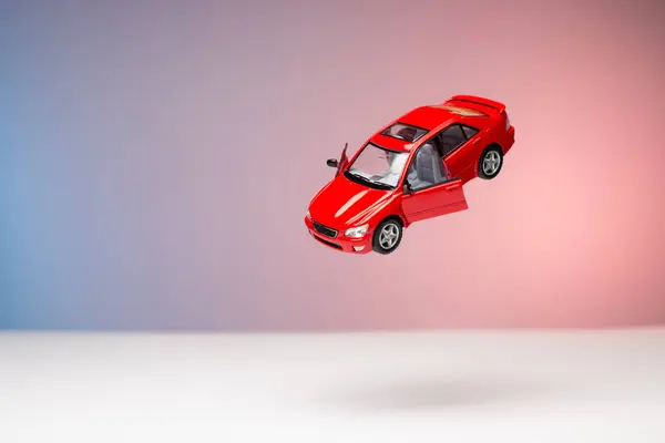 toy car accident car insurance concept.