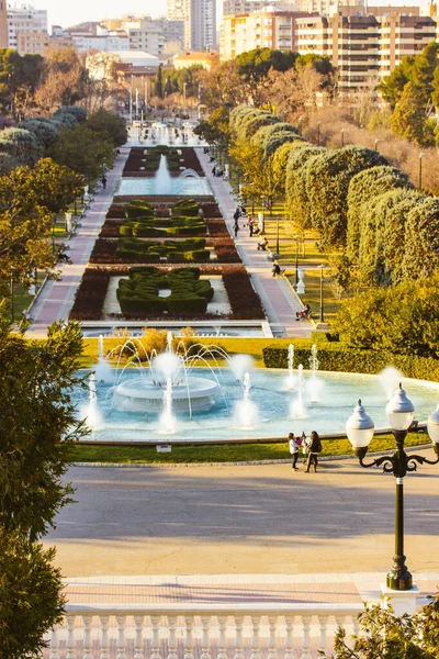 Zaragoza Espanja Helmikuu 2023 Great City Parkissa Kävelevät Ihmiset Grande — kuvapankkivalokuva