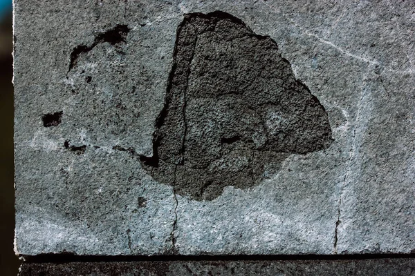 White Cracks Grunge Old Dirty Concrete Wall Dark Gray Abstract — Φωτογραφία Αρχείου