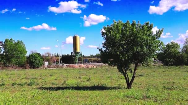 Madrid Spanje Mei 2023 Zoutsilo Het Platteland Apparatuur Natriumchloride Slaan — Stockvideo