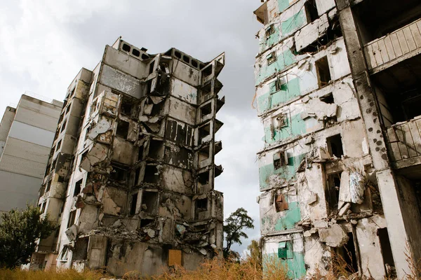 Borodyanka Ukraine September 2023 Residential Buildings Destroyed Russian Military War — Stock Photo, Image