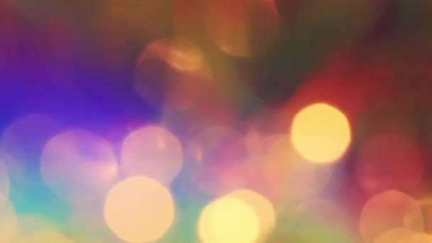 Brillo Brillo Fondo Multicolor Luces Abstractas Borrosas Fugas Gráficos Movimiento — Vídeos de Stock