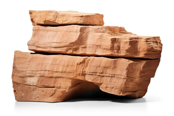 透明な背景 Pngファイルで隔離された重い砂岩 ストック画像
