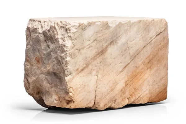 Часть Большого Тяжелого Мраморного Камня Изолирована Прозрачном Фоне Png Файл Стоковое Изображение