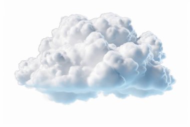 Şeffaf arkaplanda beyaz bulutlar izole edildi, png dosyası