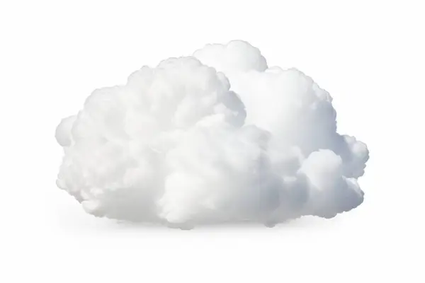 Białe Chmury Odizolowane Przejrzystym Tle Plik Png — Zdjęcie stockowe