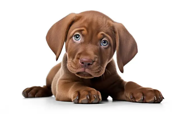 stock image small puppy isolated on transparent background, png file