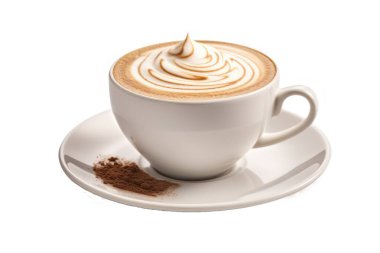 Cup of cappuccino, isolated on transparent background, png file clipart