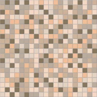 Seramik zemin ve duvar fayanslarının vektör grafiği. Geometrik mozaik doku. Kare karolar pürüzsüz desen. Mozaik banyo ya da mutfak fayans duvarı. Seramik seramik döşeme ya da yüzme havuzu. vektör eps10.