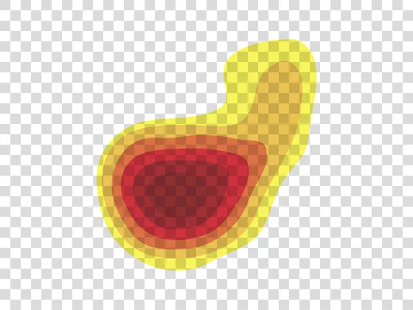 Інфрачервоні Промені Спектром Гарячих Точок Прозорому Фоні Концептуальне Проектування Відображення — стоковий вектор