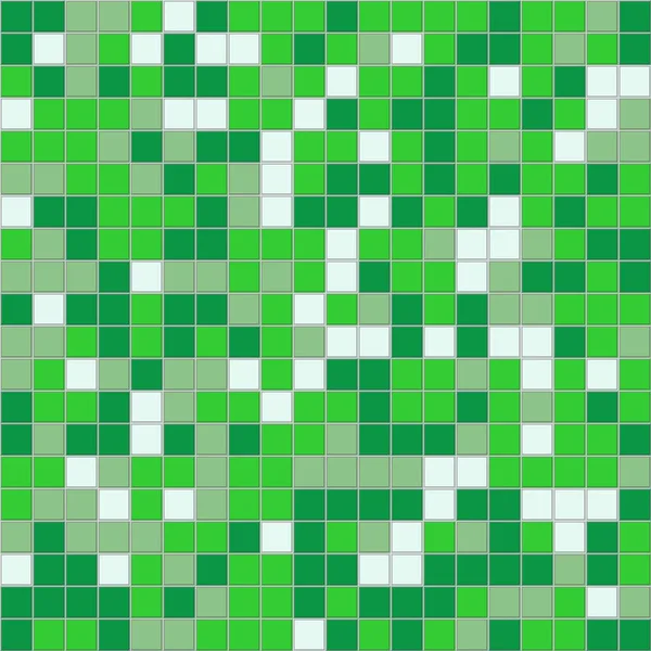 Beyaz Yeşil Seramik Zemin Duvar Fayanslarının Vektör Grafiği Geometrik Mozaik — Stok Vektör
