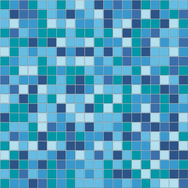 Beyaz Mavi Seramik Zemin Duvar Fayanslarının Vektör Grafiği Geometrik Mozaik — Stok Vektör