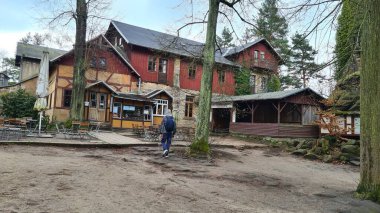 Elbe Kum Taşı Dağlarında Bastei Saksonya Almancası