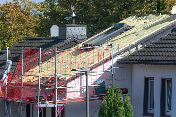 Heiligenhaus Nrw Alemania Oktober 2022 Primer Plano Azotea Casa Cubierta —  Fotos de Stock