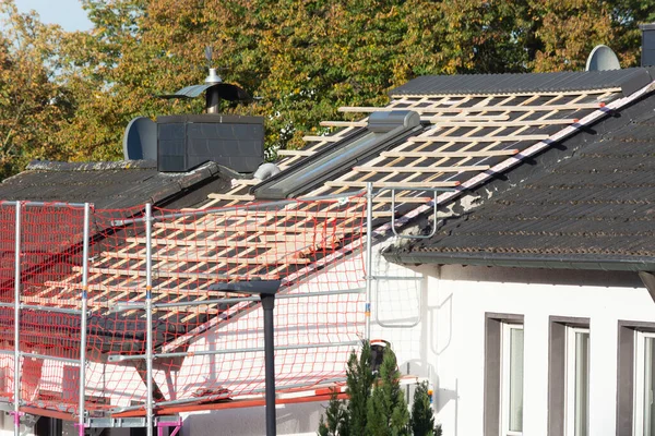 Heiligenhaus Nrw Germany Oktober 2022 Closeup House Roof Top Covered — 图库照片