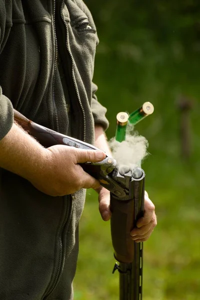 stock image hunting competitions in shooting with a shotgun