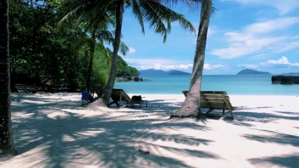 Koh Kham Trat Tailandia Vista Aérea Isla Tropical Cerca Koh — Vídeo de stock