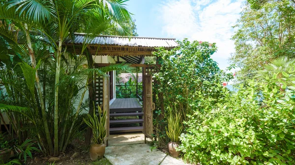 Koh Kood Thajsko Říjen 2022 Luxusní Rekreační Bungalov Tropické Zahradě — Stock fotografie