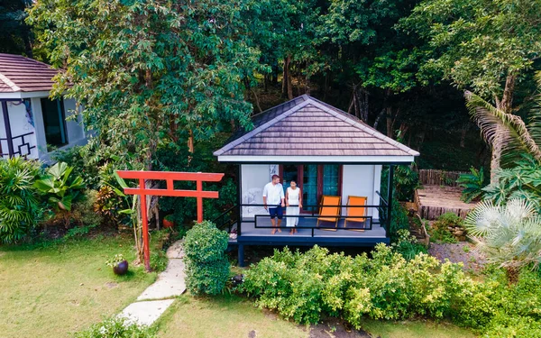 Koh Kood Thaïlande Octobre 2022 Bungalow Vacances Luxe Dans Jardin — Photo