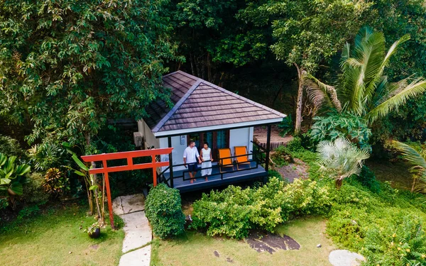 Koh Kood Thailand Oktober 2022 Luxus Bungalow Einem Tropischen Garten — Stockfoto