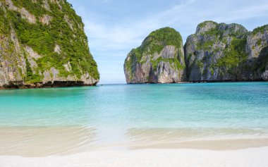 Maya Körfezi plajı Koh Phi Phi Tayland Sabah 