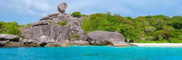 Isole Similari Thailandia Con Mare Color Turchese Spiaggia Bianca Presso — Foto Stock