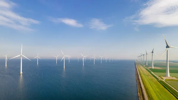 Windmill Park Windmills Turbines Sea — Stock Photo, Image
