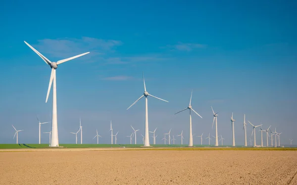 Windmills Turbines Blue Sky — Stock Photo, Image