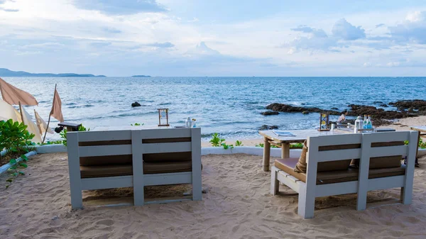 Pattaya Thajsko Prosinec 2022 Pohled Kavárně Restaurace Oxygen Beachfront Oáza — Stock fotografie
