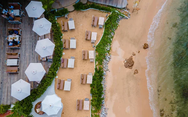 Pattaya Thajsko Prosinec 2022 Drone Pohled Kavárně Restaurace Oxygen Beachfront — Stock fotografie