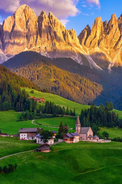 Santa Maddalena Dorf Dolomiten Italien Santa Magdalena Dorf Magische Dolomiten — Stockfoto