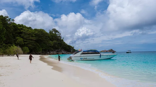 Phuket Thailand November 2021 Speedboat White Tropical Beach Similan Islands — Photo
