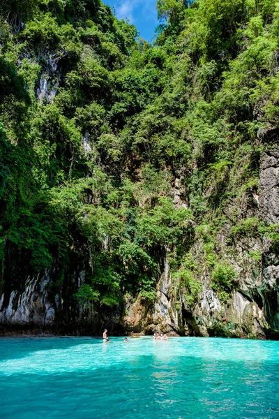 Maya Bay Koh Phi Phi Thailand Turkoois Helder Water Thailand — Stockfoto