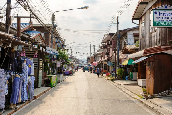 2023 태국어로 메콩강 나무집 전통적 — 스톡 사진