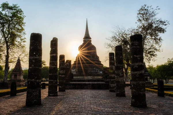 Wat Mahathat Sukhothai Altstadt Thailand Antike Stadt Und Kultur Südasiens — Stockfoto