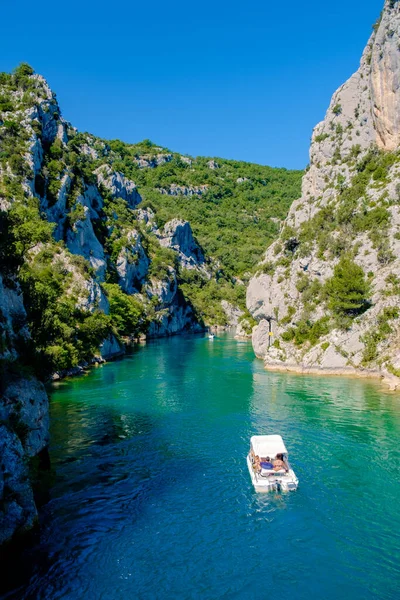 Gorges Verdon Meer Van Sainte Croix Provence Frankrijk Provence Alpes — Stockfoto