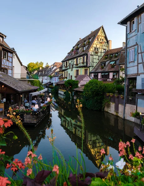 Colmar Fransa Temmuz 2021 Colmar Renkli Romantik Şehrinin Güzel Manzarası — Stok fotoğraf