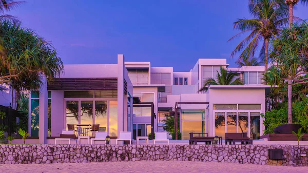 Modern House Swimming Pool Modern Pool Villa Beach Luxury Villa — Stockfoto