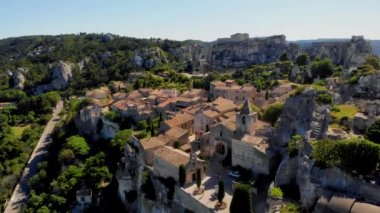 Les Baux de Provence Güney Fransa 'nın tarihi köyü Luberon