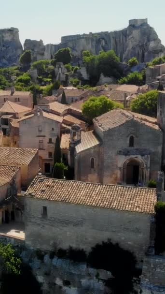Les Baux Provence Pueblo Histórico Provenza Sur Francia Luberon — Vídeos de Stock