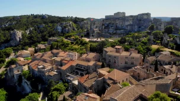 Les Baux Provence Historical Village Provence Southern France Luberon Summer — стоковое видео