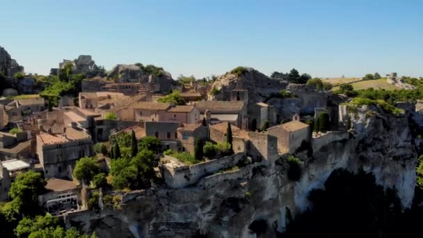Les Baux Provence Historical Village Provence Southern France Luberon Summer — стоковое видео