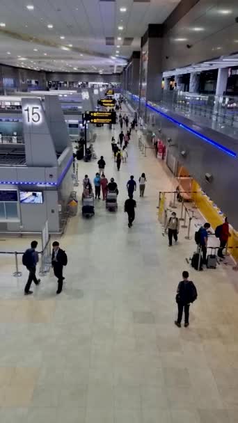 Bangkok Don Muang Aeroporto Tailândia Abril 2023 Passageiros Check Aeroporto — Vídeo de Stock