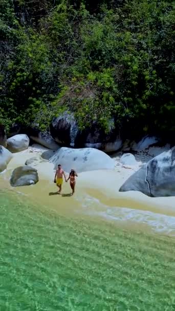 Ostrov Adang Poblíž Ostrova Koh Lip Thajsko Národním Parku Tarutao — Stock video