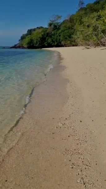 Тропический Пляж Острова Крадан Таиланде Trang — стоковое видео