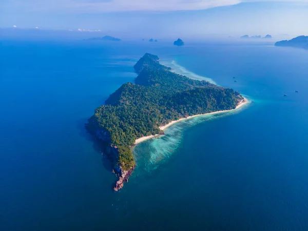 Drone View Beach Koh Kradan Island Thailand Aerial View Koh — Stock Photo, Image