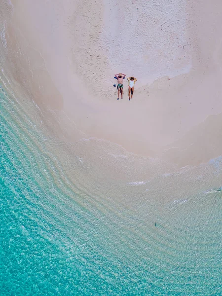 Koh Lipe Adası Güney Tayland Beyaz Bir Kumsalda Turkuaz Renkli — Stok fotoğraf
