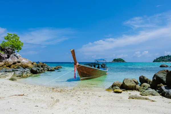 Остров Липе Koh Lipe Южный Таиланд Окрашенным Бирюзу Океаном Белым — стоковое фото