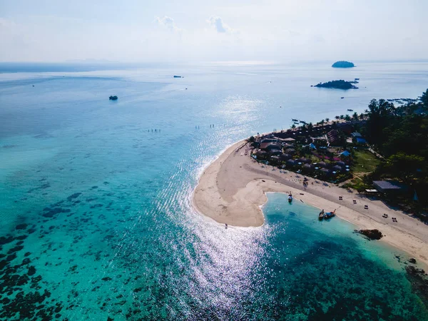 Sandbank Havet Koh Lipe Island Södra Thailand Med Turkos Färgade — Stockfoto